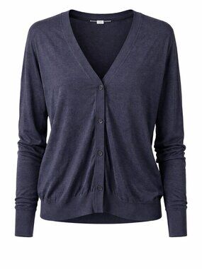 TEN11 Black V-Neck Button Down Cardigan Sweater Long Sleeve Casual Women's XL